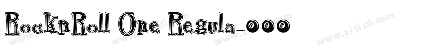 RocknRoll One Regula字体转换